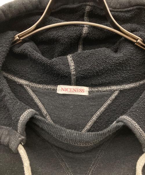 NICENESS（ナイスネス）NICENESS (ナイスネス) 24SS CORGAN CREAM プルオーバーパーカー ブラック サイズ:Mの古着・服飾アイテム