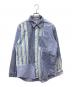 Engineered Garments（エンジニアドガーメンツ）の古着「combo short collar shirt-Candy Stripe Broadcloth」｜ブルー×ホワイト