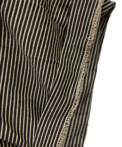 COMOLI（コモリ）COMOLI (コモリ) 24SS サマーウール 半袖Tシャツ ブラック×ベージュ サイズ:3の古着・服飾アイテム