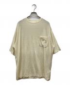 COMOLIコモリ）の古着「24SS サマーウール 半袖Tシャツ」｜アイボリー