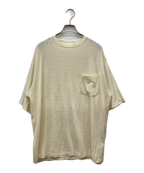 COMOLI（コモリ）COMOLI (コモリ) 24SS サマーウール 半袖Tシャツ アイボリー サイズ:3の古着・服飾アイテム
