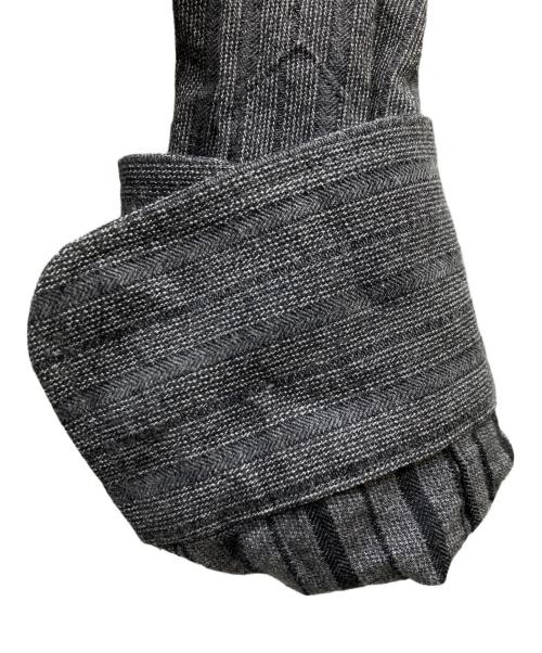 yokosakamoto（ヨウコサカモト）yokosakamoto (ヨウコサカモト) コットンストライプシャツ グレー サイズ:Mの古着・服飾アイテム