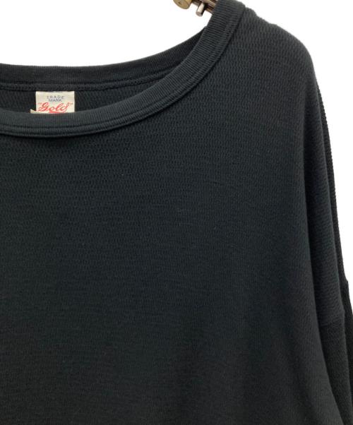 gold（ゴールド）gold (ゴールド) サーマルカットソー ブラック サイズ:Lの古着・服飾アイテム