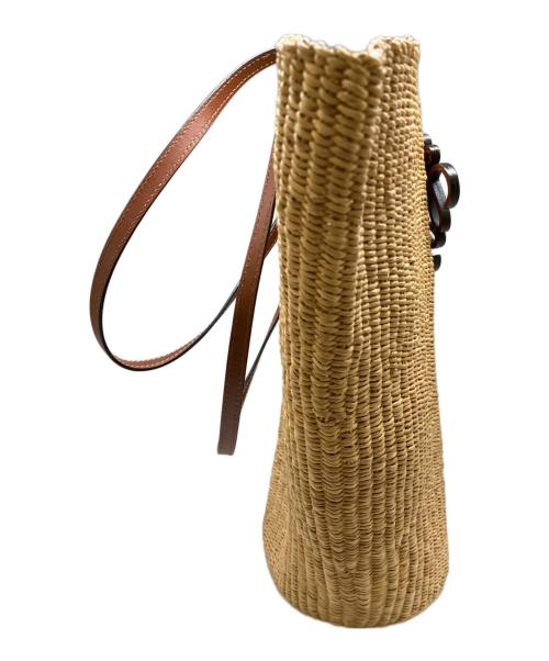LOEWE（ロエベ）LOEWE (ロエベ) シェルバスケットバッグ ナチュラルの古着・服飾アイテム