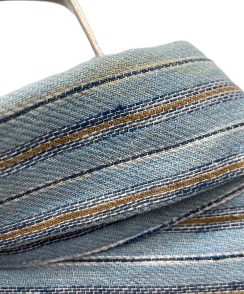 45R（フォーティファイブ・アール）45R (フォーティファイブ・アール) インドリネンツイルのドレス スカイブルーの古着・服飾アイテム