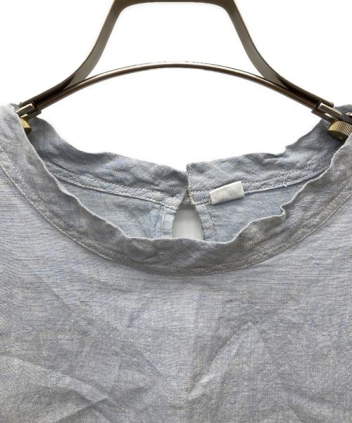 45R（フォーティファイブ・アール）45R (フォーティファイブ・アール) インドリネンの馬シャツ スカイブルー サイズ:-の古着・服飾アイテム