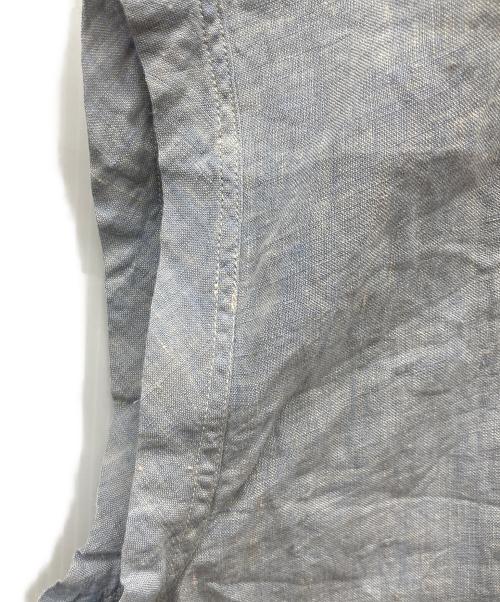 45R（フォーティファイブ・アール）45R (フォーティファイブ・アール) インドリネンの馬シャツ スカイブルー サイズ:-の古着・服飾アイテム