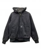 HUFハフ）の古着「BOULDER WORK JACKET　ボルダー ワークジャケット」｜ブラック