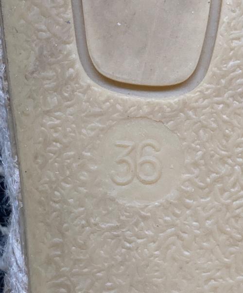 MIU MIU（ミュウミュウ）MIU MIU (ミュウミュウ) ビジュー付きエスパドリーユ ブラック×ベージュ サイズ:36の古着・服飾アイテム