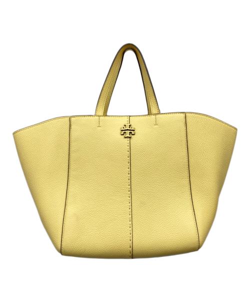 TORY BURCH（トリーバーチ）TORY BURCH (トリーバーチ) マックグローキャリーオールトートバッグ イエロー サイズ:記載なしの古着・服飾アイテム