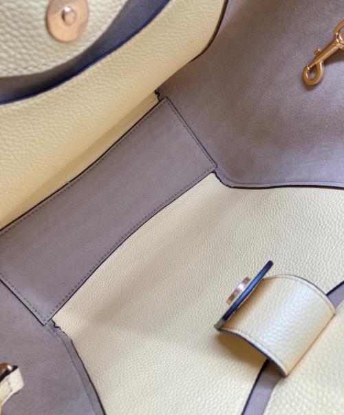 TORY BURCH（トリーバーチ）TORY BURCH (トリーバーチ) マックグローキャリーオールトートバッグ イエロー サイズ:記載なしの古着・服飾アイテム