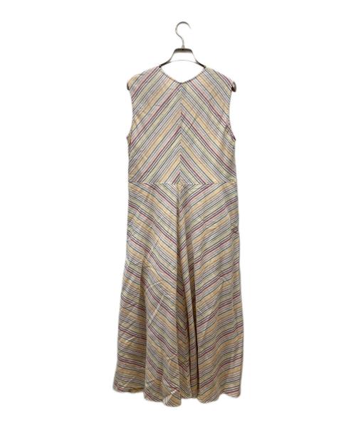 Sybilla（シビラ）Sybilla (シビラ) カディコットン マルチカラーストライプドレス マルチカラー サイズ:Ｌ 未使用品の古着・服飾アイテム