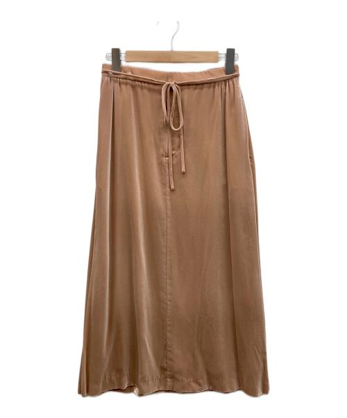 YOSHIE INABA（ヨシエ イナバ）YOSHIE INABA (ヨシエ イナバ) ベルベットAラインスカート ベージュ サイズ:F 未使用品の古着・服飾アイテム