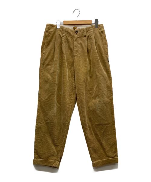 HUMAN MADE（ヒューマンメイド）HUMAN MADE (ヒューマンメイド) 2タックコーデュロイパンツ ベージュ サイズ:Mの古着・服飾アイテム