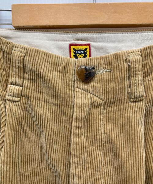 HUMAN MADE（ヒューマンメイド）HUMAN MADE (ヒューマンメイド) 2タックコーデュロイパンツ ベージュ サイズ:Mの古着・服飾アイテム
