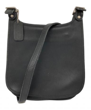 中古・古着通販】COACH (コーチ) レザーフラップショルダーバッグ