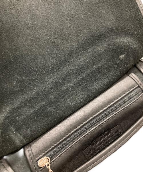 COACH（コーチ）COACH (コーチ) レザーフラップショルダーバッグ ブラック サイズ:-の古着・服飾アイテム