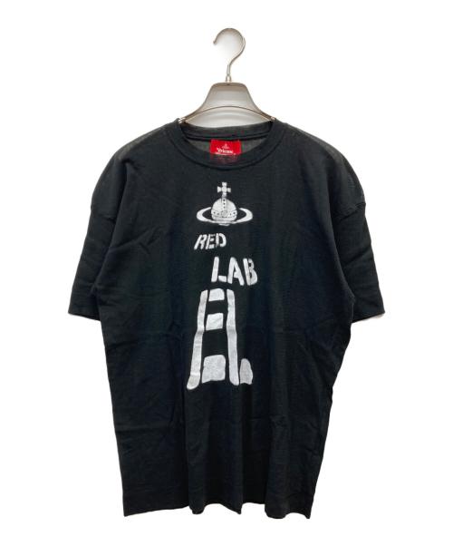 Vivienne Westwood RED LABEL（ヴィヴィアンウエストウッドレッドレーベル）Vivienne Westwood RED LABEL (ヴィヴィアンウエストウッドレッドレーベル) シアープリントTシャツ ブラック サイズ:00の古着・服飾アイテム