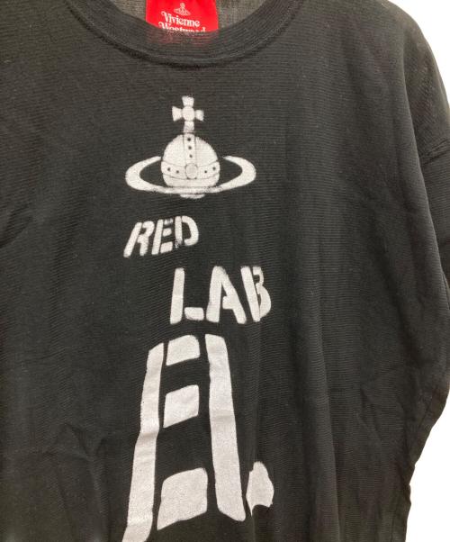 Vivienne Westwood RED LABEL（ヴィヴィアンウエストウッドレッドレーベル）Vivienne Westwood RED LABEL (ヴィヴィアンウエストウッドレッドレーベル) シアープリントTシャツ ブラック サイズ:00の古着・服飾アイテム