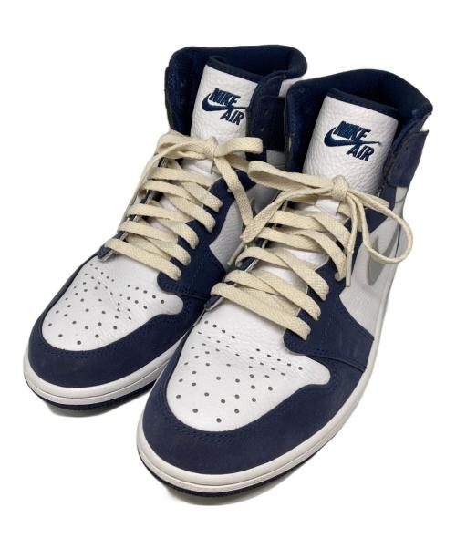 NIKE（ナイキ）NIKE (ナイキ) AIR JORDAN 1 HIGH OG CO JP ホワイト×ネイビー サイズ:28.5の古着・服飾アイテム