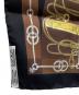 中古・古着 HERMES (エルメス) カレ45　CLIQUETIS クリケティス ブラック×ブラウン：10000円