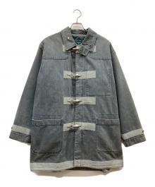 NIGEL CABOURN（ナイジェルケーボン）の古着「80～90S アングローバル期 ライナー付きデニムファイヤーマンジャケット」｜ブルーグレー