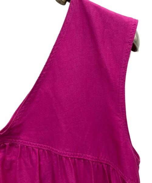 ESTNATION（エストネーション）ESTNATION (エストネーション) ノースリーブティアードワンピース ピンク サイズ:Mの古着・服飾アイテム