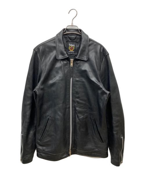 Schott（ショット）Schott (ショット) シングル ブレスト ライダースジャケット ブラック サイズ:XLの古着・服飾アイテム