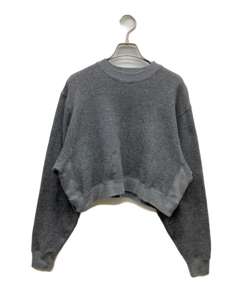 HYKE（ハイク）HYKE (ハイク) CROPPED SWEAT SHIRT グレー サイズ:Sの古着・服飾アイテム