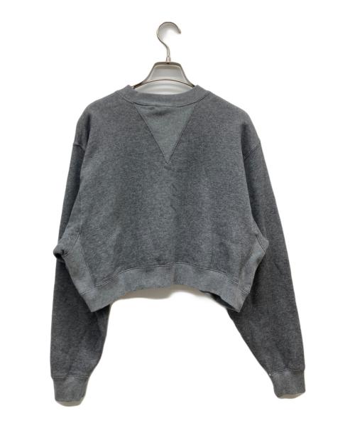 HYKE（ハイク）HYKE (ハイク) CROPPED SWEAT SHIRT グレー サイズ:Sの古着・服飾アイテム