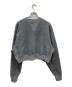 HYKE (ハイク) CROPPED SWEAT SHIRT グレー サイズ:S：8000円