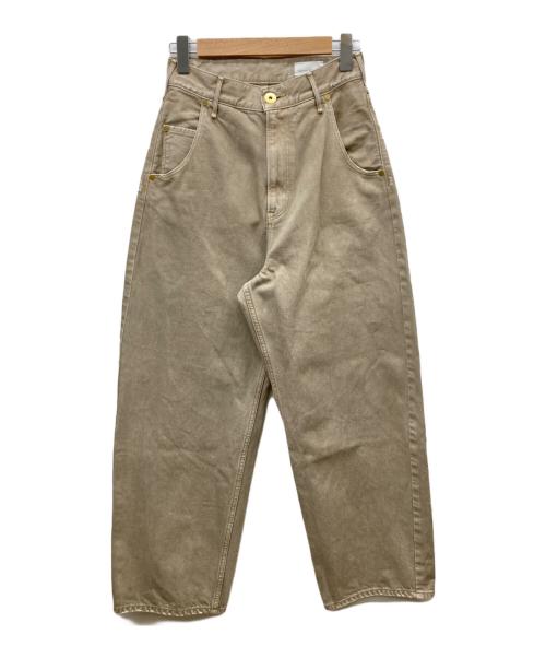 upper hights（アッパーハイツ）upper hights (アッパーハイツ) conte別注 ハイライズシルエット デニムパンツ ベージュ サイズ:23の古着・服飾アイテム