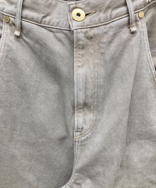 upper hights（アッパーハイツ）upper hights (アッパーハイツ) conte別注 ハイライズシルエット デニムパンツ ベージュ サイズ:23の古着・服飾アイテム