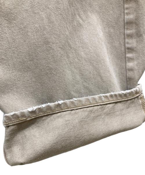 upper hights（アッパーハイツ）upper hights (アッパーハイツ) conte別注 ハイライズシルエット デニムパンツ ベージュ サイズ:23の古着・服飾アイテム