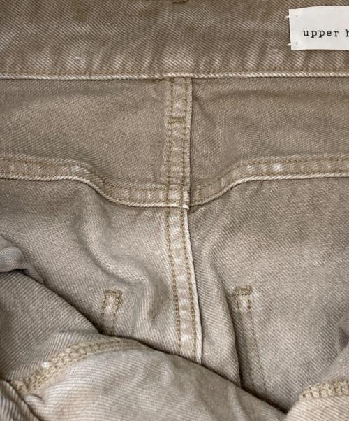 upper hights（アッパーハイツ）upper hights (アッパーハイツ) conte別注 ハイライズシルエット デニムパンツ ベージュ サイズ:23の古着・服飾アイテム