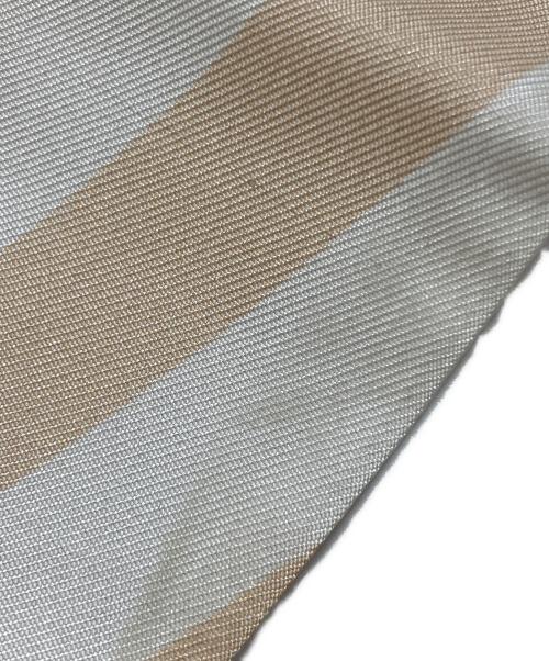 FENDI（フェンディ）FENDI (フェンディ) W. WRAPPY ストライプシルクスカーフ ピンクベージュ サイズ:-の古着・服飾アイテム