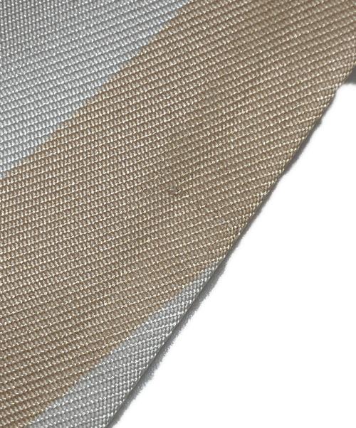 FENDI（フェンディ）FENDI (フェンディ) W. WRAPPY ストライプシルクスカーフ ピンクベージュ サイズ:-の古着・服飾アイテム