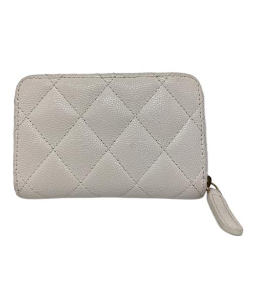 CHANEL（シャネル）CHANEL (シャネル) マトラッセ クラシック ジップコインパース アイボリー サイズ:-の古着・服飾アイテム