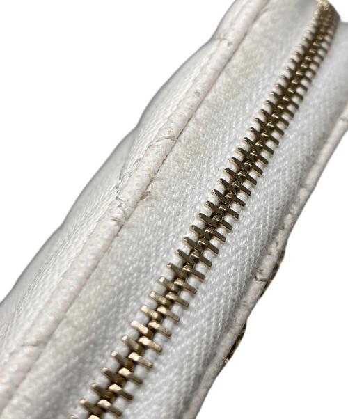 CHANEL（シャネル）CHANEL (シャネル) マトラッセ クラシック ジップコインパース アイボリー サイズ:-の古着・服飾アイテム