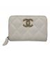 CHANEL（シャネル）の古着「マトラッセ クラシック ジップコインパース」｜アイボリー