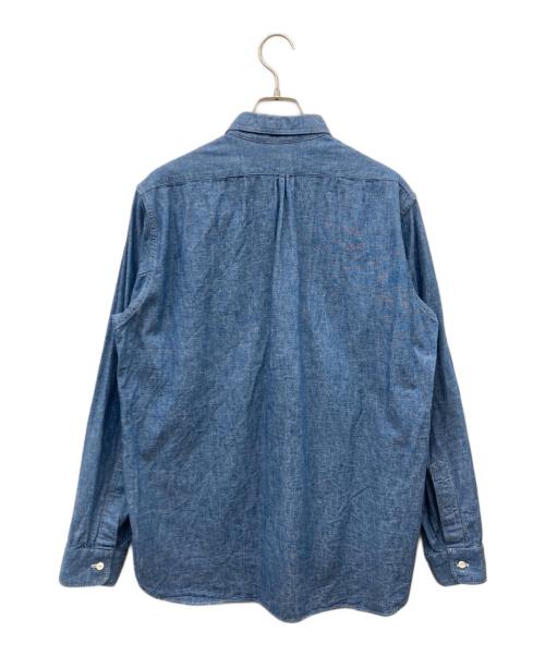 WAREHOUSE（ウエアハウス）WAREHOUSE (ウエアハウス) ROUND COLLAR CHAMBRAY SHIRTS ブルー サイズ:40の古着・服飾アイテム