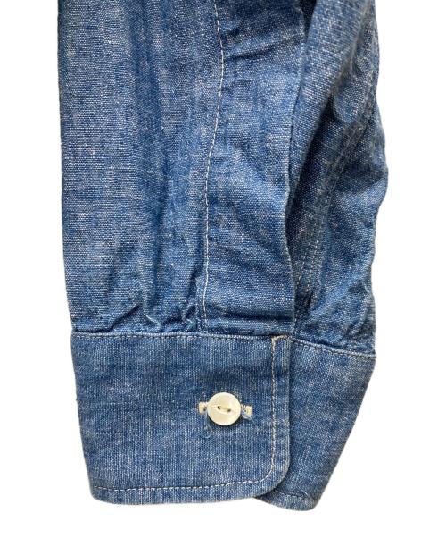 WAREHOUSE（ウエアハウス）WAREHOUSE (ウエアハウス) ROUND COLLAR CHAMBRAY SHIRTS ブルー サイズ:40の古着・服飾アイテム