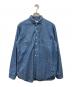 WAREHOUSE（ウエアハウス）の古着「ROUND COLLAR CHAMBRAY SHIRTS」｜ブルー