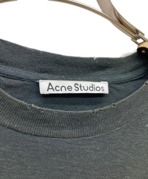 Acne studios（アクネ ストゥディオス）Acne studios (アクネ ストゥディオス) リラックスフィット ロゴTシャツ ブラック サイズ:XSの古着・服飾アイテム