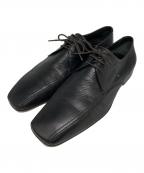 PRADAプラダ）の古着「3ホールシューズ/レザーシューズ」｜ブラック