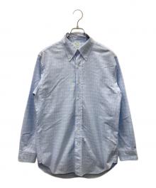BROOKS BROTHERS（ブルックスブラザーズ）の古着「チェックBDシャツ」｜ブルー
