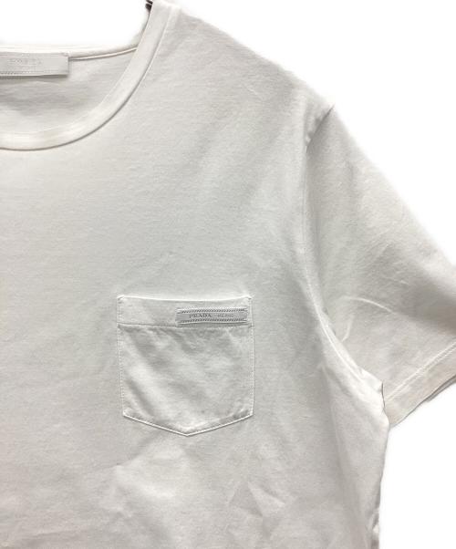 PRADA（プラダ）PRADA (プラダ) S/SポケットTシャツ ホワイト サイズ:Mの古着・服飾アイテム