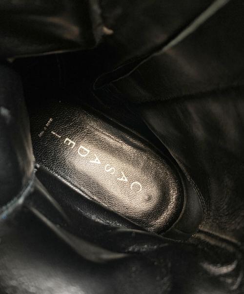 CASADEI（カサディ）CASADEI (カサディ) チェーンデザインツイードブーツ ブラック×ブルー サイズ:38の古着・服飾アイテム