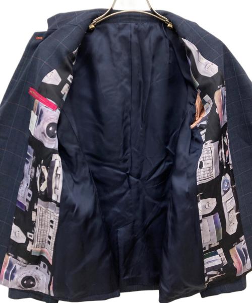 PAUL SMITH（ポールスミス）PAUL SMITH (ポールスミス) チェック柄2Bジャケット ネイビー サイズ:42の古着・服飾アイテム