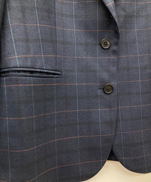 PAUL SMITH（ポールスミス）PAUL SMITH (ポールスミス) チェック柄2Bジャケット ネイビー サイズ:42の古着・服飾アイテム